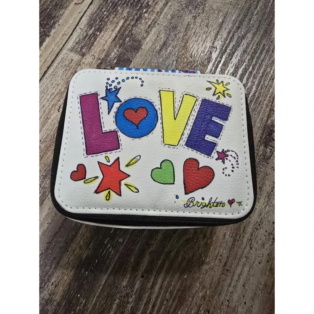 Brighton Jewelry Travel Case Zip Around Jewelry Box “Love Is All You Need”